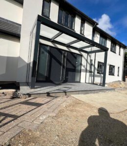 glass porch from further away