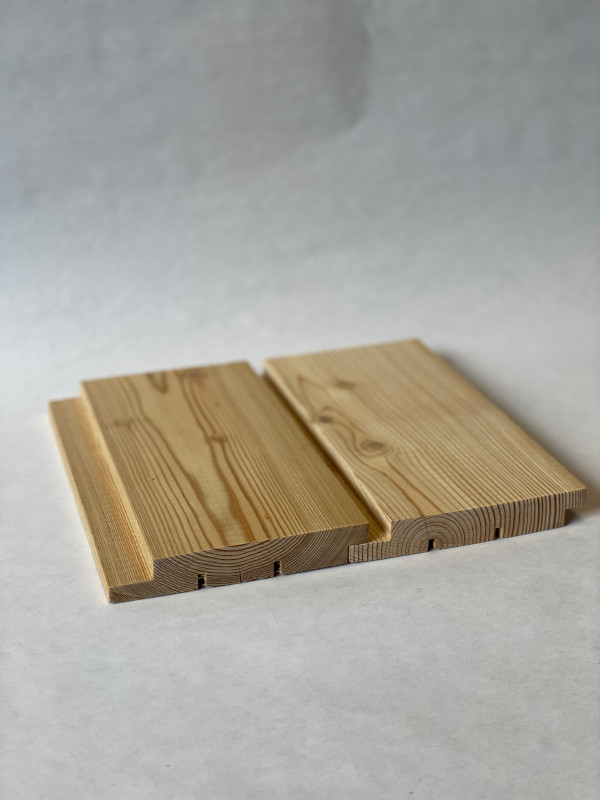 vertical profile larch cladding boards