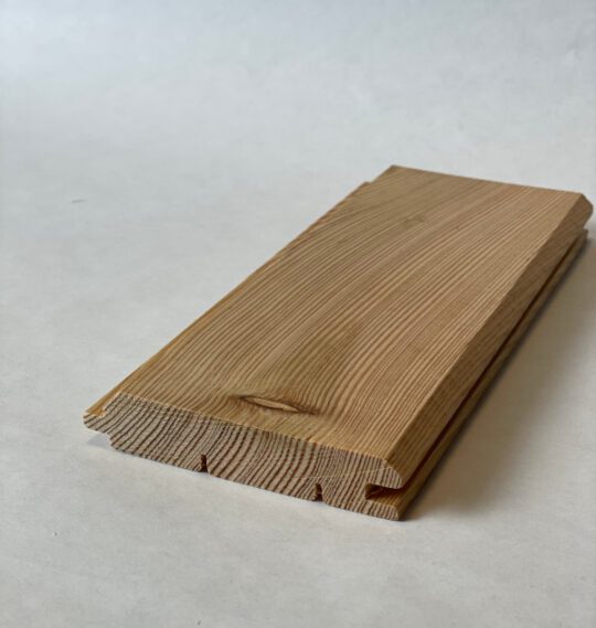 larch v profile cladding