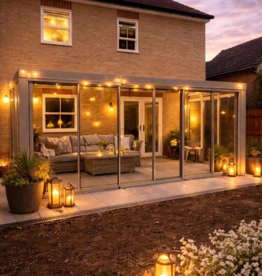 modern double glazed veranda