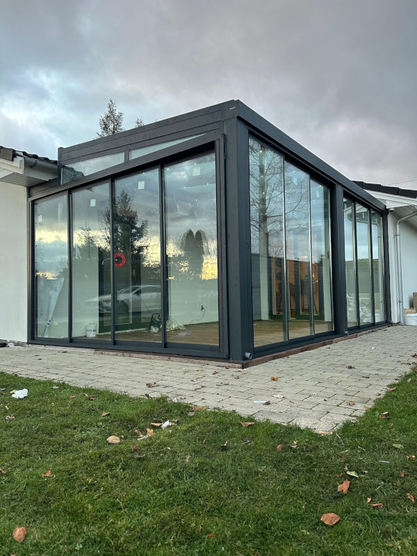winter garden double glass veranda