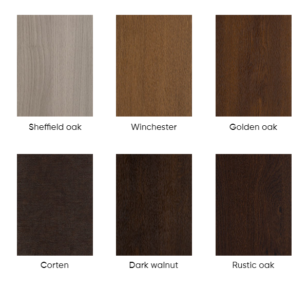 glazed doors wood colours