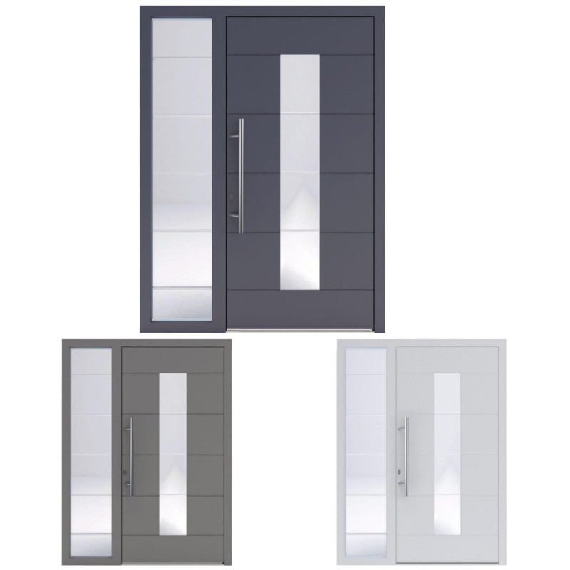 aluminium entrance door with fanlight 508