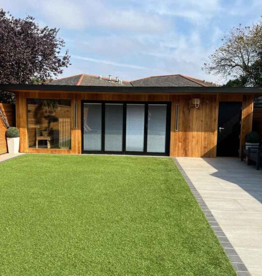 bifold doors garden view