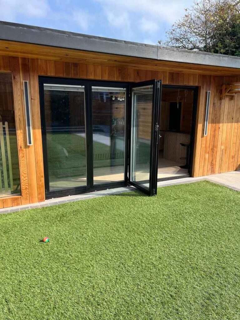 garden aluminium bifold doors