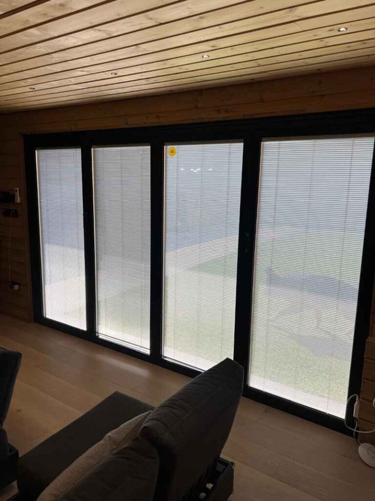 inside view of bifold doors