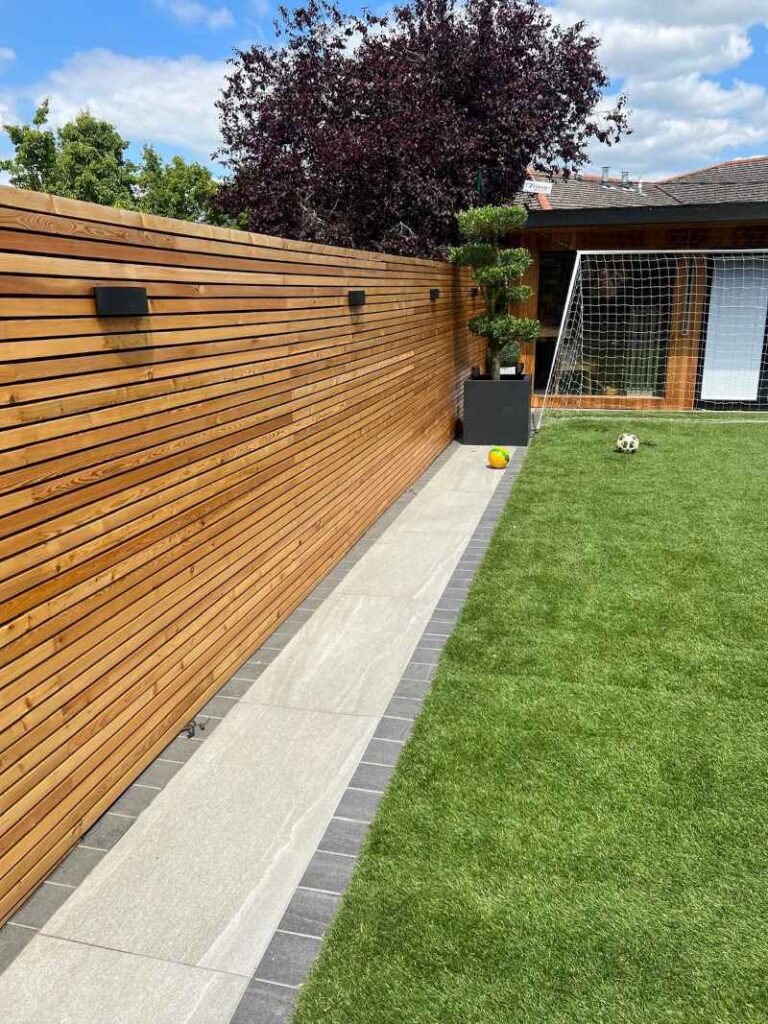 garden fence from larch