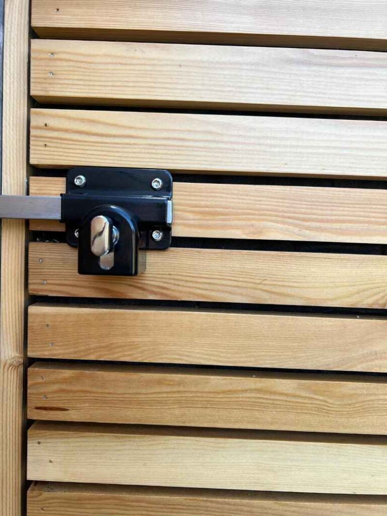 larch garden gate lock