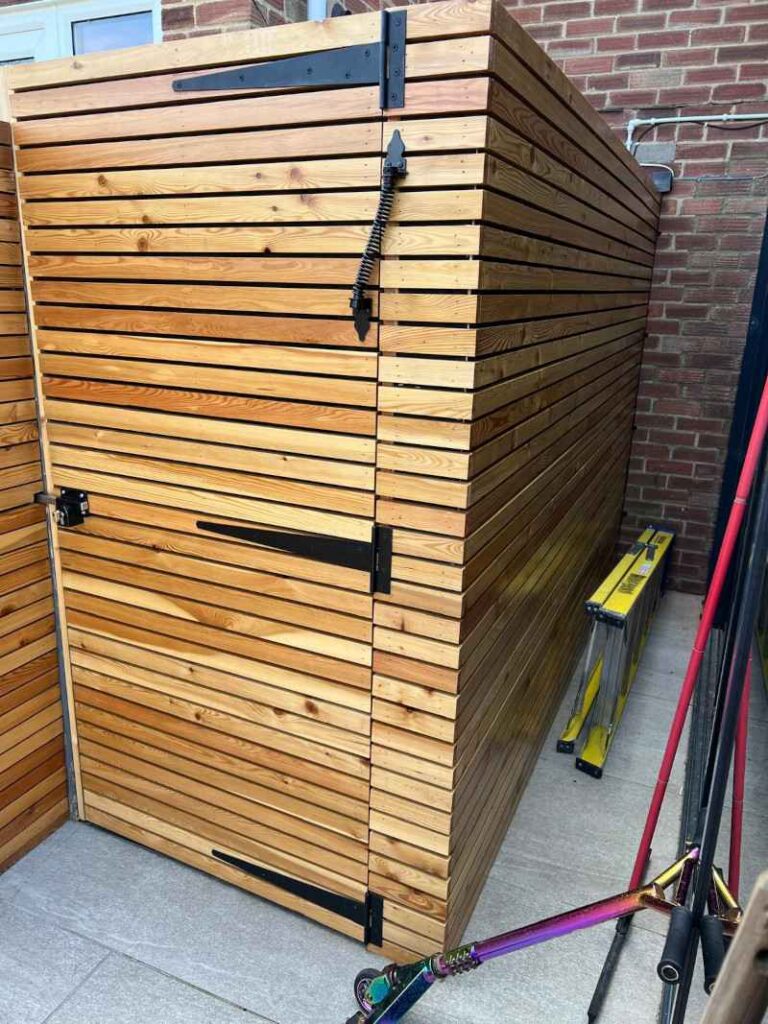 slated larch rear gate