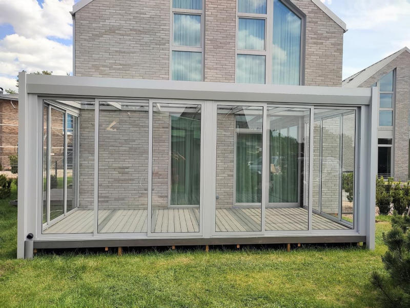 composite glass room flooring