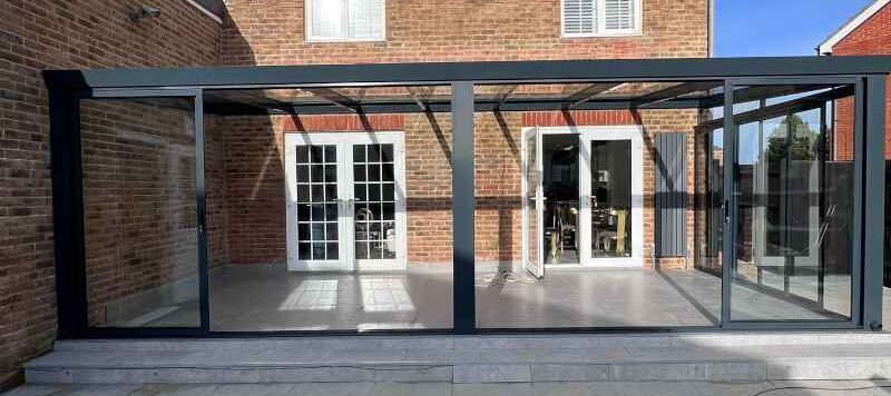 modern glass extension